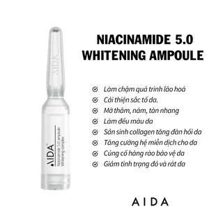 [CẬN DATE 11/2024] Tinh Chất Dưỡng Da 10mgRx Aida Niacinamide 5.0 Whitening Ampoule