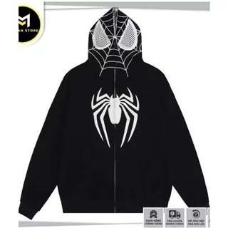 [ xả hàng +đủ size 36-65kg ] ÁO khoác hoodie   nhện  chất nỉ dây kéo form rộng mẫu hót 2023