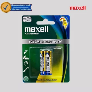 Vỉ 2 Viên Pin AAA Maxell Alkaline 1,5V Siêu Bền - Hàng chính hãng