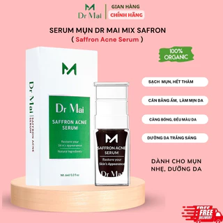 Dr Mai, serum Dr Mai Mix Saffron 6ml giúp sạch mụn sạch thâm dưỡng da căng bóng trắng sáng mịn màng