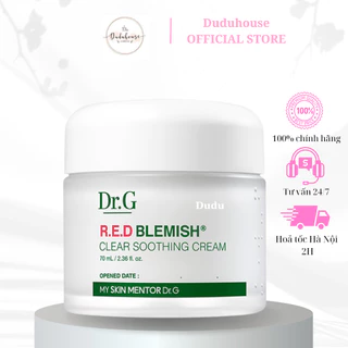 Kem dưỡng Dr.G DrG Red Blemish Clear Soothing Cream dưỡng ẩm làm dịu, phục hồi da 70ml Duduhouse