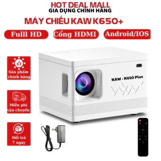 Máy chiếu Mini Android KAW - Hệ điều hành Android/IOS, Có cổng HDMI - Full HD 1080p - Hỗ trợ 4k