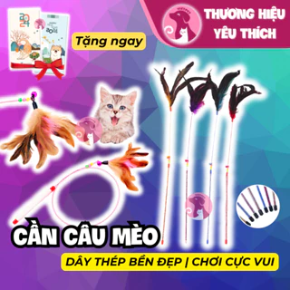 Đồ chơi cho mèo 🐈 Cần câu mèo cực xinh siêu bền