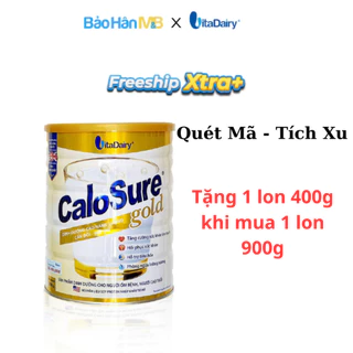 [ Tặng lon 400g ] Sữa Calosure Gold Ít Đường (Bồi Bổ Sức Khỏe) hộp 900g [Date luôn mới] chính hãng VitaDairy