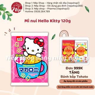 Mì nui Hello Kitty 120g Nhật Bản dinh dưỡng cho bé từ 9 tháng tuổi - Nếp shop - Hàng nhật nội địa