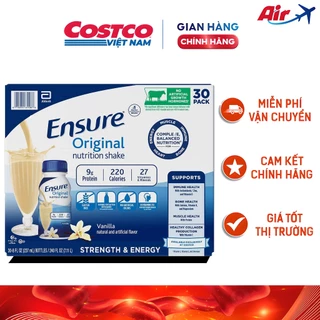 Sữa Ensure nước hương Vani Original 237ml Thùng 30 chai của Mỹ