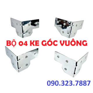 Bộ 04 ke góc vuông cho tủ máy âm thanh, tủ case, thùng loa ...