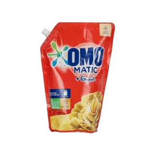 Nước giặt OMO Matic cửa trên hương Comfort tinh dầu thơm túi 2kg