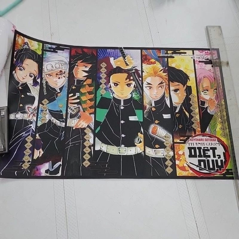 Poster Kimetsu no Yaiba Vol 10 (cuốn lại gói trong ống nước nhựa)