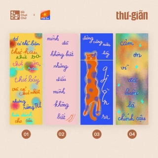 Thư "Giãn" - kích thước 10x30 (cm) khi mở ra gửi lời chúc sinh nhật, noel, lễ tết - artwork by Mắt Toét