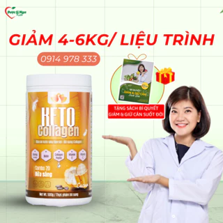 Liệu Trình 2 hộp Sữa lắc Keto Collagen 500g [Chính Hãng] Bữa ăn KETO GIẢM CÂN SIÊU TIỆN LỢI - Quà Tặng Hấp Dẫn