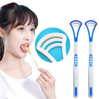 Dụng cụ cạo lưỡi, Rơ lưỡi SILICONE 3 CẠNH vệ sinh lưỡi , rơ lưỡi mềm mại