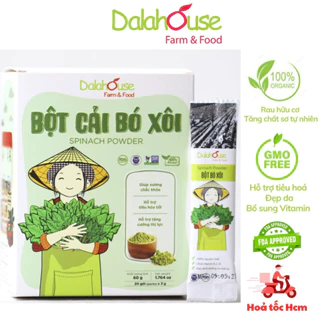 Bột Rau Cải Bó Xôi Hữu Cơ Sấy Lạnh Nguyên Chất Dalahouse