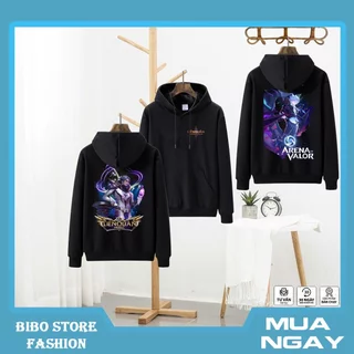 BST Mẫu Áo Hoodie Liên Quân Mobile 2 màu đen và trắng in 3D cực chất