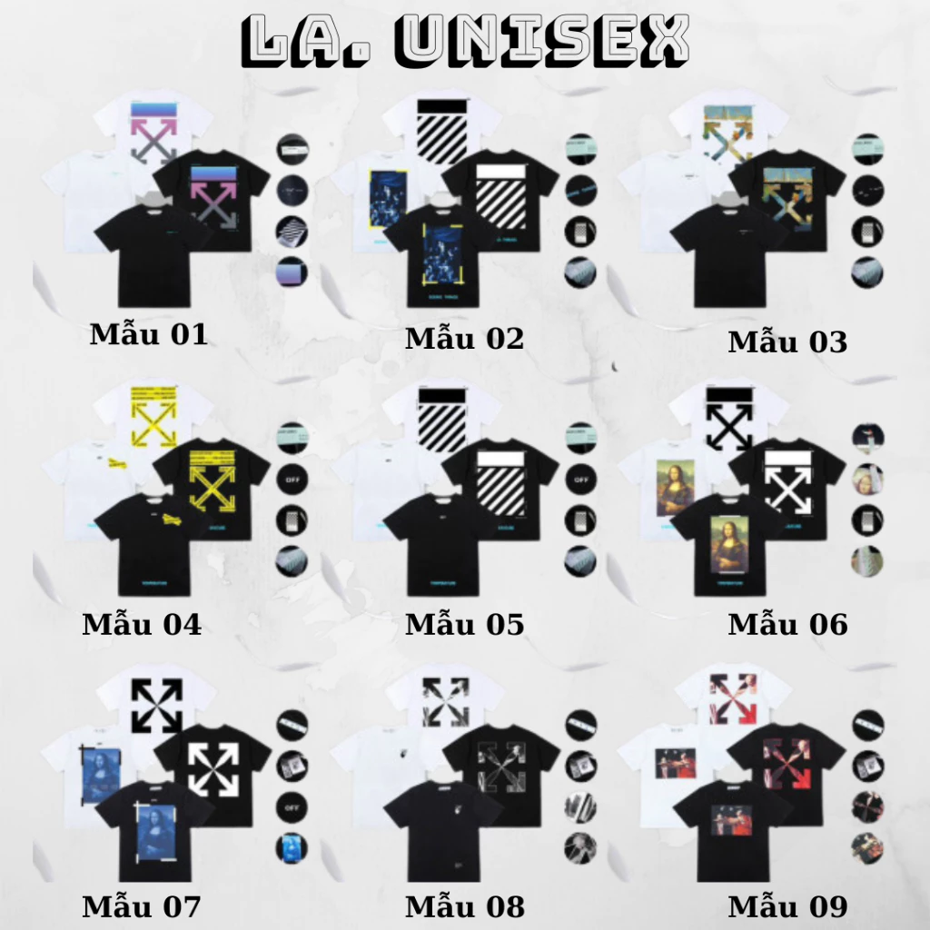 [ FREE SHIP] Áo thun unisex OFF WHITE GRADIENT phong cách STREET WEAR nam nữ form rộng vải cotton 100% Bestquality 1:1