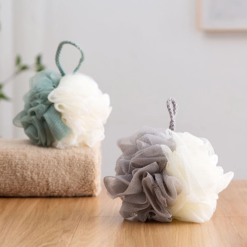 Bông Tắm Tròn Cao Cấp 2 Màu - Siêu Tạo Bọt Kì Cọ Tẩy Da Chết - Gia Dụng Hoàng Dũng