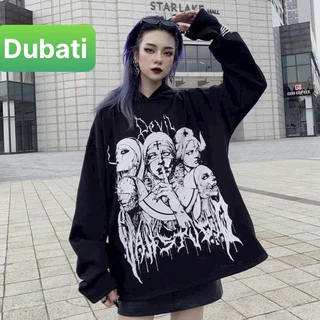 ÁO NỈ, ÁO KHOÁC HOODIE QUỶ MẶT TRẮNG DEVI.L SIÊU NGẦU NAM NỮ HÀN QUỐC HOT TREND 2024 - DUBATI FASHION