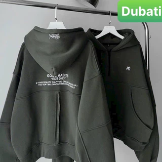 ÁO NỈ, ÁO KHOÁC HOODIE ZIP FORM LỬNG GOOD HABIT UNISEX NAM NỮ HOT TREND 2024 - DUBATI FASHION