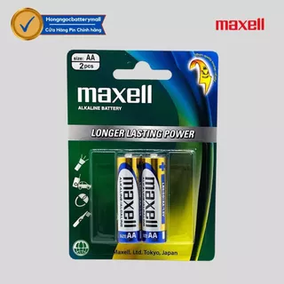 Vỉ 2 Viên Pin AA Maxell Alkaline 1,5V Siêu Bền - Hàng chính hãng