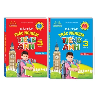 Sách - Combo 2c bài tập trắc nghiệm tiếng anh lớp 3