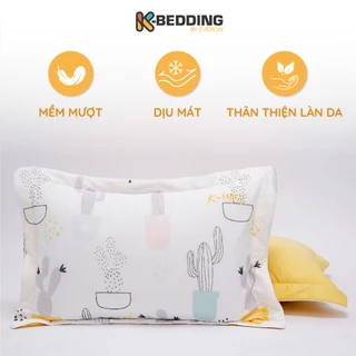 Cặp vỏ gối nằm chần bông K-Bedding by Everon chất vải Cool Flex mềm mát KCSP (1 cặp là 2 cái)