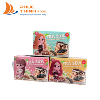 Set Nguyên Liệu Pha Trà Sữa Vị Hồng Trà, Ô Long, Trà Nhài Oppa Tea Thơm Ngon - Set Trà Sữa Tự Pha Phúc Thịnh Food 425G