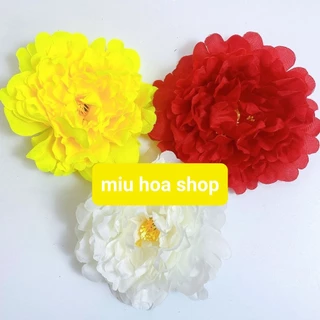 Hoa múa mẫu đơn cầm tay 14cm cho các bé mầm non, hoa cầm tay múa biểu diễn Jisoo