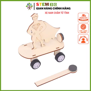 [Đồ chơi STEM] Bộ lắp ráp Xe Nam Châm Từ Tính dành cho bé mầm non, tiểu học. Đồ chơi giáo dục khoa học sáng tạo STEM3G