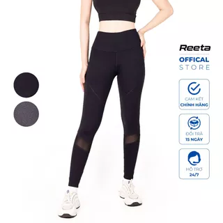 Quần dài legging nữ REETA phối lưới chân thoáng khí không gây bí bách, dáng nâng mông tự tin luyện tập - A1686