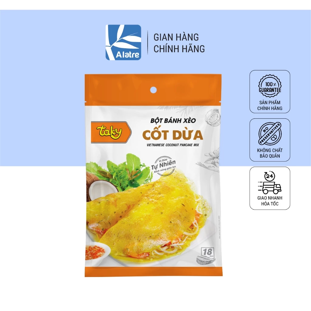 500G Bột Bánh Xèo Cốt Dừa TÀI KÝ - Tặng Kèm Gói Cốt Dừa!