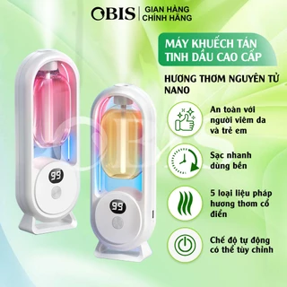 Máy xịt thơm phòng tự động OBIS, máy khuếch tán tinh dầu, máy xông tinh dầu phòng ngủ, máy tạo ẩm làm mát không khí