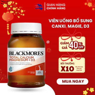 Viên uống bổ sung Canxi, Magie, D3, Blackmores Total Calcium & Magnesium + D3 của Úc 200 viên - AUS Việt Nam