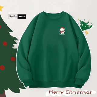 Áo Sweater Cún Christmas Nam Nữ By PEABOO Unisex Chất Nỉ Lót Bông Form Rộng