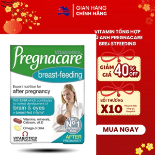 Vitamin tổng hợp bú anh Pregnacare Breastfeeding, Anh (84v) lợi sữa và tăng cường đề kháng cho mẹ & bé