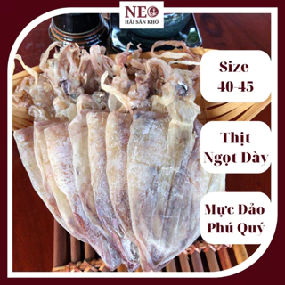 1 Kg mực khô size 40-50con/kg khô mực dày ngon ngọt mực tươi mới NEO Hải Sản Khô