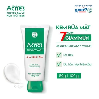 Kem Rửa Mặt ACNES Creamy Wash Giúp Ngừa Mụn 50g-100g
