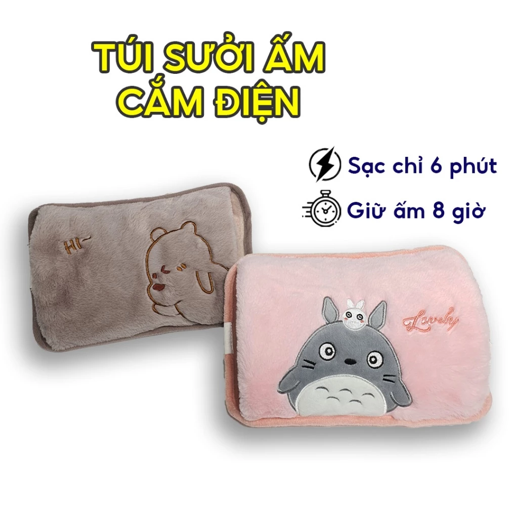 Túi chườm bụng kinh JANNA giữ ấm 6 giờ tự động ngắt an toàn ruột chống thấm nước vỏ bọc mềm mịn