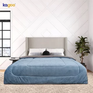 Chăn Lông cừu Kagoo Xanh Lam Chính Hãng Nhập Khẩu Nguyên Chiếc Kích Thước 2m x2.3m