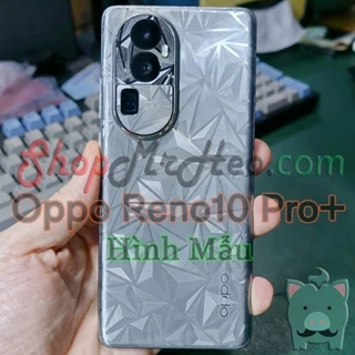 Dán Skin Mặt Sau Lưng Full Viền Oppo Reno10 Pro Plus | Reno10 Pro+ (Carbon, Hình Hộp, Nhám, Vân Da, Nhôm Xước)