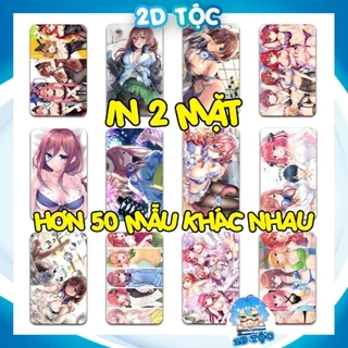 Ảnh Card Thẻ Bo Góc in 2 mặt Nakano Miku Anime Manga Nhà có 5 nàng dâu GOTOUBUN NO HANAYOME(2)-Giấy Dày Cứng - Cán Màng