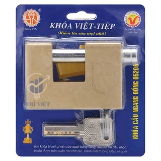 Ổ KHOÁ VIỆT TIỆP CẦU NGANG ĐỒNG LOẠI LỚN 76×53 ỐNG PHI 12MM