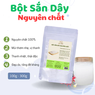 Bột sắn dây nguyên chất Mộc Quê 100g - 300g giúp thanh nhiệt, giải độc, mát gan, làm đẹp da