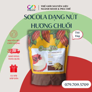 Socola Dạng Hạt Nút Hương Chuối Cacao Talk (Túi 1kg)