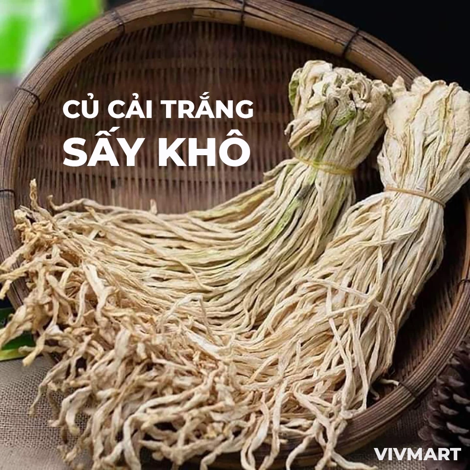 ✅ Củ Cải Trắng Sấy Khô Thượng Hạng - Giòn Ngon, Dinh Dưỡng Cao