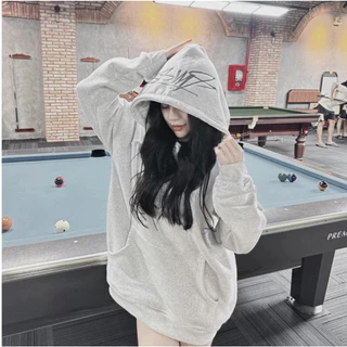 Áo Hoodie Stussy Nón Thêu Form Rộng Nam Nữ Unisex Vải Nỉ Cotton Cao Cấp Mẫu Hot 2024