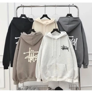 Áo Hoodie SSTUSSY Basic phong cách đơn giản, hiệu quả, Unisex nam nữ hàn quốc