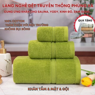 Khăn Mặt, Gội, Tắm 100% Cotton dày dặn đủ trọng lượng, bền, đẹp GEMMI TOWEL Thấm Hút nước tốt, Không Ra Màu KB11