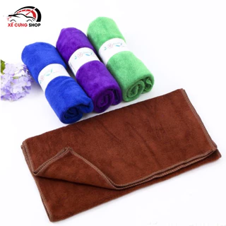 Khăn lau xe Microfiber mềm mịn thấm hút nước tốt Chuyên Dụng lau rửa xe hơi, Ô Tô, xe máy