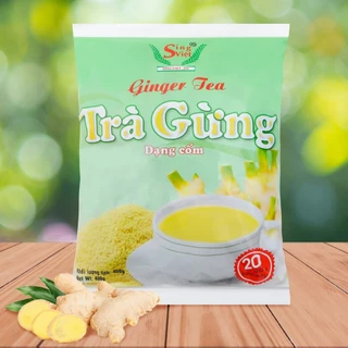 Trà gừng dạng cốm Sing Việt Túi 400g 20 gói x 20g dùng cho gia đình, quán cà phê, kinh doanh đồ uống