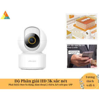 Camera giám sát Xiaomi Imilab C22 3K 5MP, app Mihome, khẩu độ F2.2, hỗ trợ wifi 6, bản quốc tế